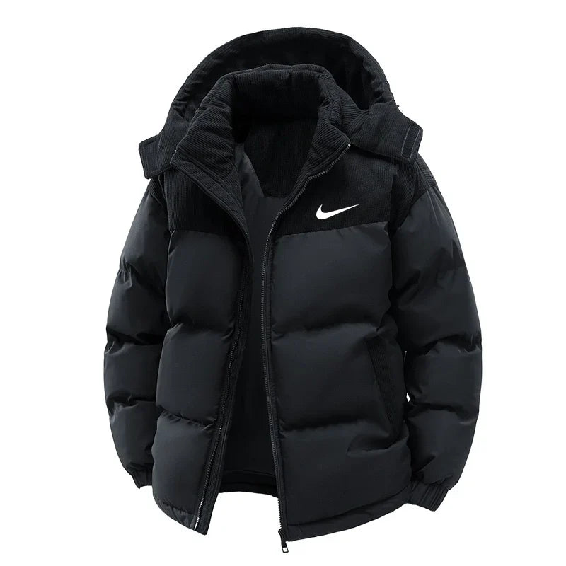 Men’s Winter Warm Jacket with Removable Hood