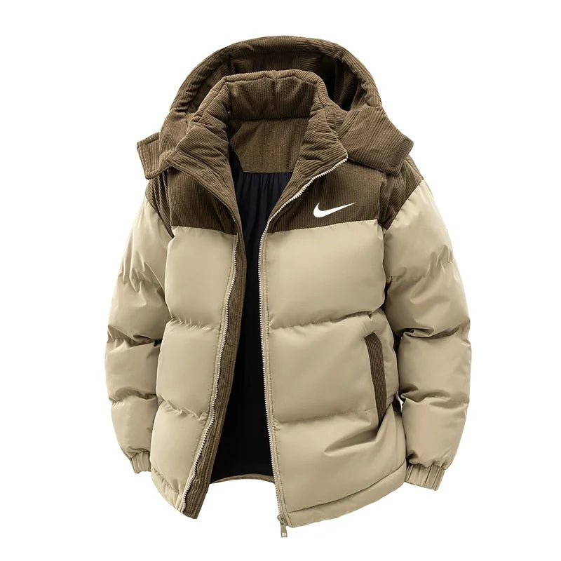 Men’s Winter Warm Jacket with Removable Hood