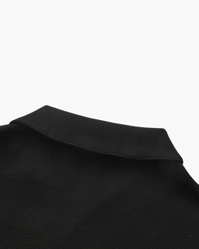 Bộ áo polo và quần dài bằng cotton