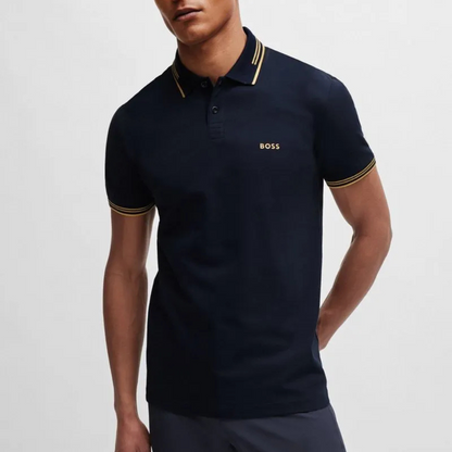 Polo de piqué de algodón para hombre – Corte clásico