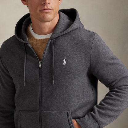 Áo hoodie dệt kim đôi có khóa kéo toàn bộ