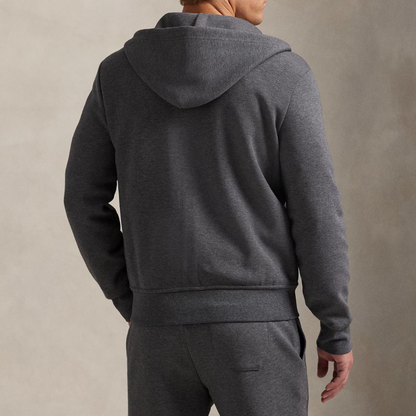 Áo hoodie dệt kim đôi có khóa kéo toàn bộ