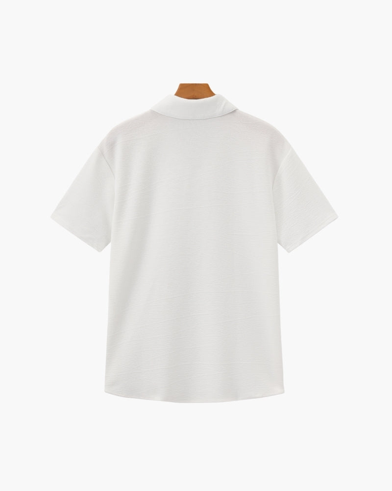 Bộ áo polo và quần dài bằng cotton