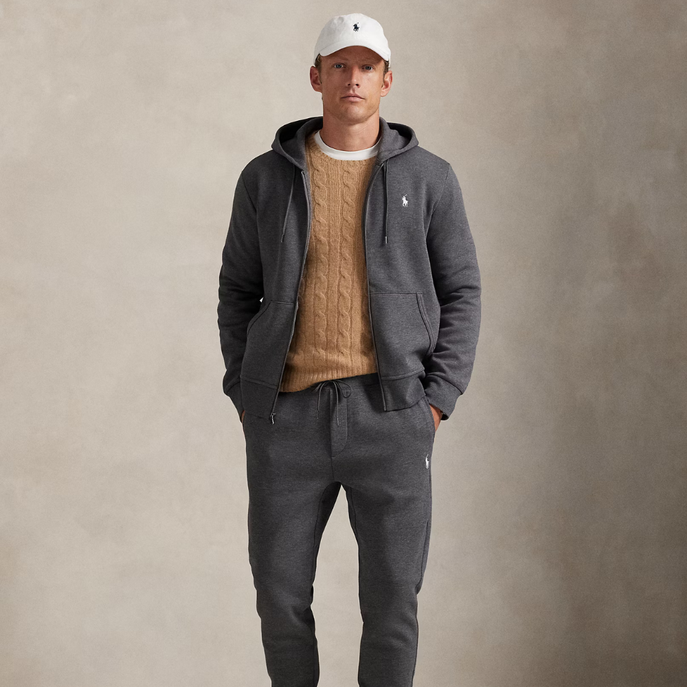 Áo hoodie dệt kim đôi có khóa kéo toàn bộ