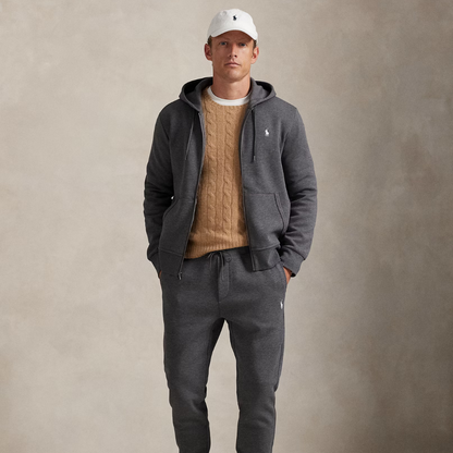 Áo hoodie dệt kim đôi có khóa kéo toàn bộ