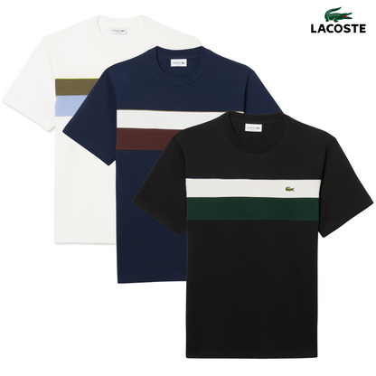 Pack de 3 camisetas de algodón para hombre – Diseño clásico color block