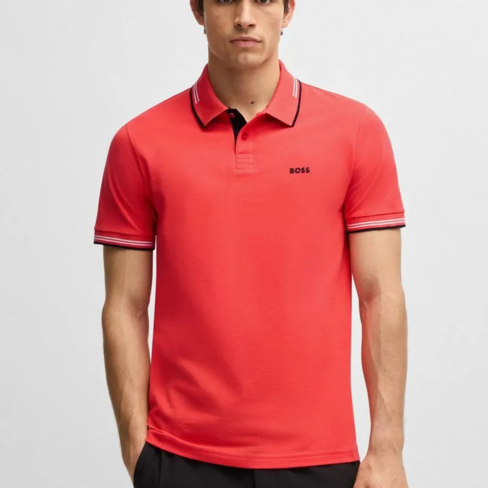 Polo de piqué de algodón para hombre – Corte clásico