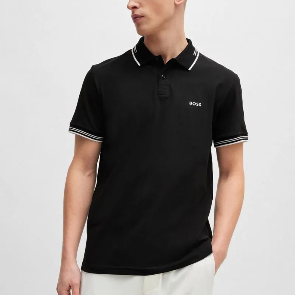 Polo de piqué de algodón para hombre – Corte clásico