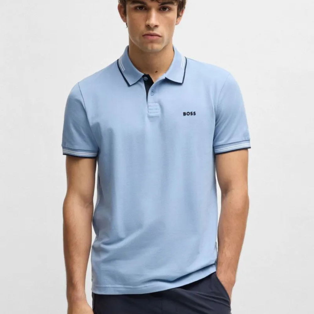 Polo de piqué de algodón para hombre – Corte clásico