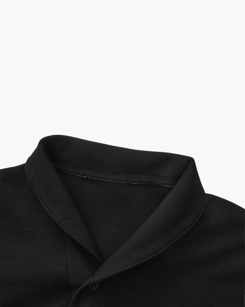 Bộ áo polo và quần dài bằng cotton