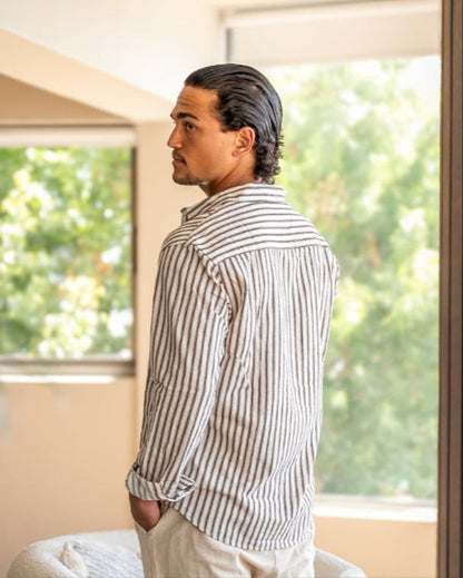 Áo sơ mi sọc nam